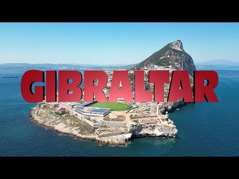 Gibraltar - Aerial cinematic travel video in 4K
