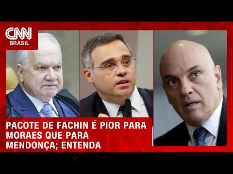 Pacote de Fachin é pior para Moraes do que para Mendonça; veja análise | CNN PRIME TIME