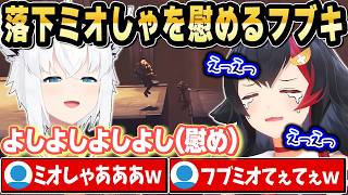 【てぇてぇ】落ちてしまったミオしゃを慌てて全力よしよしするフブちゃん【ホロライブ 切り抜き/白上フブキ/大神ミオ】