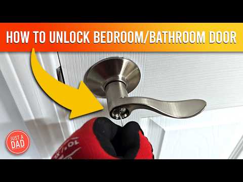 How To Unlock Bathroom / Bedroom Door with Paper Clip