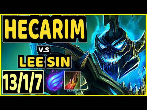 ABBEDAGGE (HECARIM) vs LEE SIN - 13/1/7 KDA JUNGLE CHALLENGER GAMEPLAY - EUW