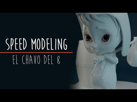 Speed Modeling Cartoon Character (Blender 2.8)