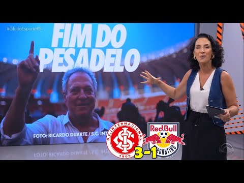 Globo Esporte RS - Inter vence o Bragantino e evita o rebaixamento em jogo dramatico no Beira-Rio