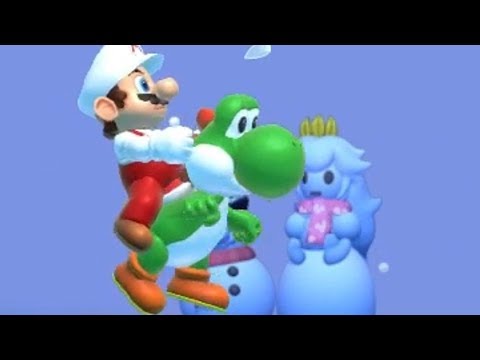 Super Mario Maker 2 🔧 Climbing up Icicle Mountain 🔧 Red Tanuki