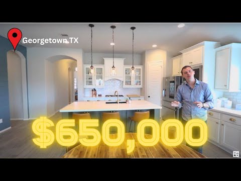 Inside a $650,000 Home in Georgetown Texas | Georgetown Home for Sale | Wolf Ranch Hilltop