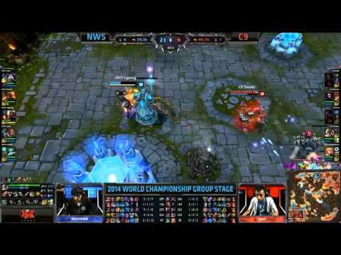 Ggoong the Hero Zed plays - NWS vs C9 (S4 Worlds)