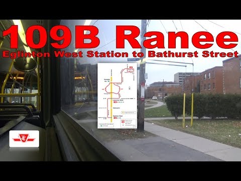 109B Ranee - TTC 2008 Orion VII NG HEV 1342 (Eglinton West Station to Bathurst Street)