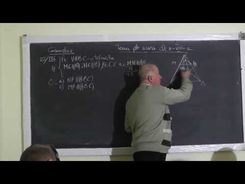Lectia 1153 - Tetraedru Paralelism in spatiu Th. Thales si reciproca ei Th. Pitagora - Clasa 8