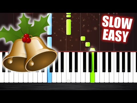 Jingle Bells - SLOW EASY Piano Tutorial by PlutaX