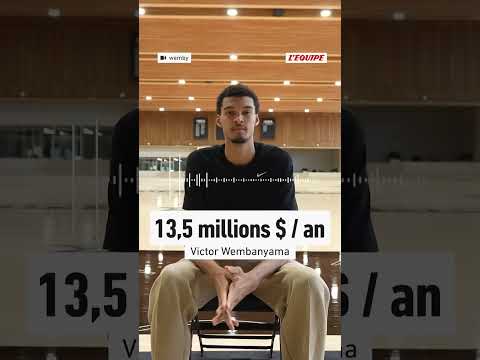🏀​🤑​ Combien gagnent les basketteurs français ? #basketball #wembanyama #wemby
