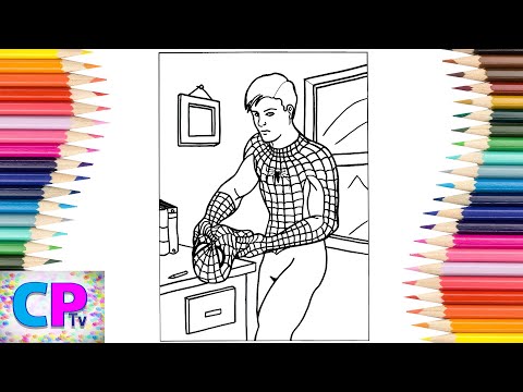 Spiderman as a Peter Parker Coloring Pages/Superhero Coloring/N3WPORT/Power/feat. braev/NCS Release