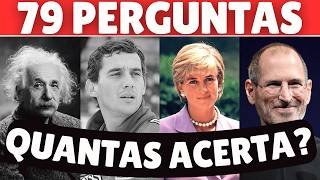 PERGUNTAS sobre PERSONALIDADES Históricas e Culturais | Só um gênio acerta todas | QUIZ | TRÍVIA