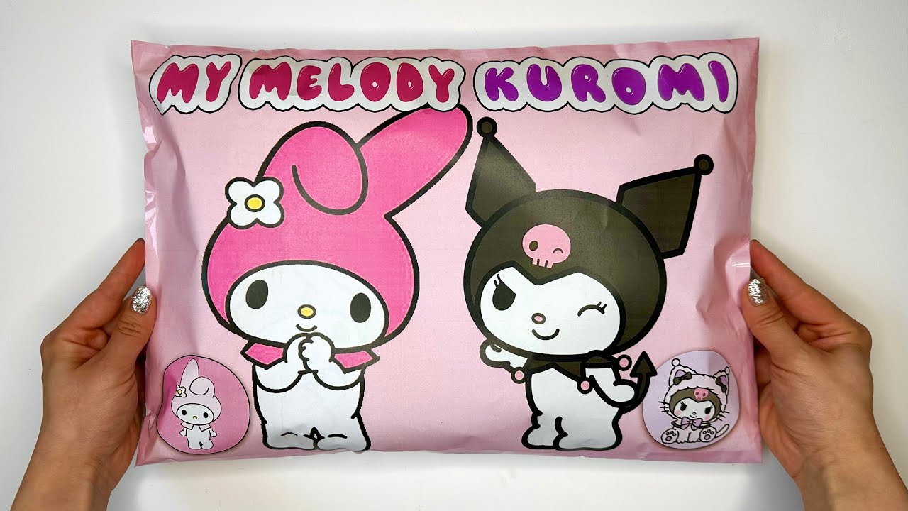 KUROMI and MELODY Blind Bags | ASMR | Sanrio blind bag paper 🎀 Paper sanrio