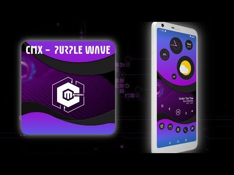 CMX - Purple Wave · KLWP Theme Video