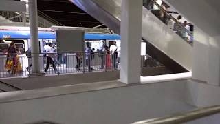 preview picture of video 'Hyderabad Metro Rail Ameerpet interchange Metro Station tour'