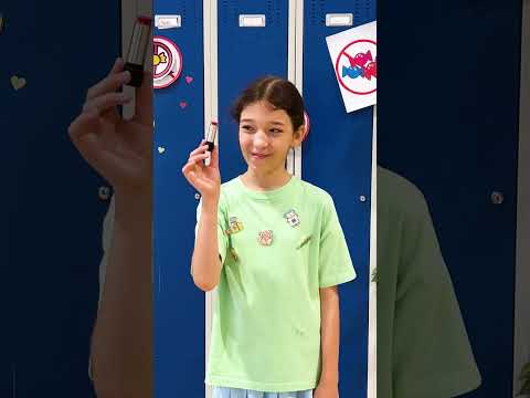 Lipstick or Chocolate?🍫💄 Secret Candy at School🤪