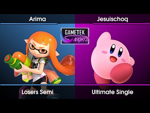 Gametek Night 2022.27 - Arima (Inkling,Dr. Mario) Vs. Jesuischoq (Kirby) SSBU Ultimate Tournament