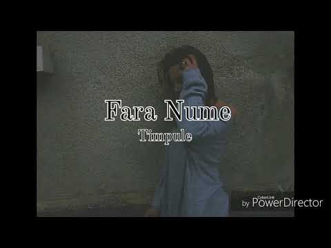 Fără Nume - Timpule..