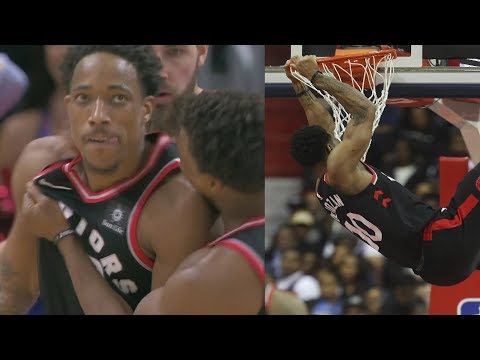 DeMar DeRozan Dunks on Tolliver 42 Pts! VanVleet Game Winner! 2017-18 Season
