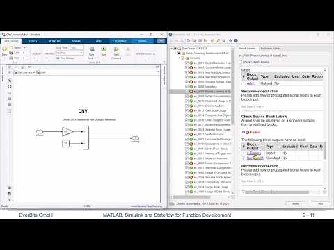 Static Model Analysis — Simulink training