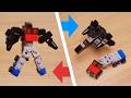 Mini LEGO trailer truck and fighter jet transformer robot Thunderbolt!