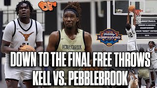 Kell vs. Pebblebrook COMES DOWN TO THE WIRE at HOLIDAY HOOPSGIVING