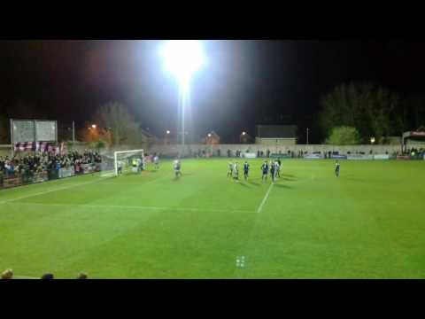 Corner Kick at Champion Hill Stadium (Dulwich Hamlet v Kingstonian FC)