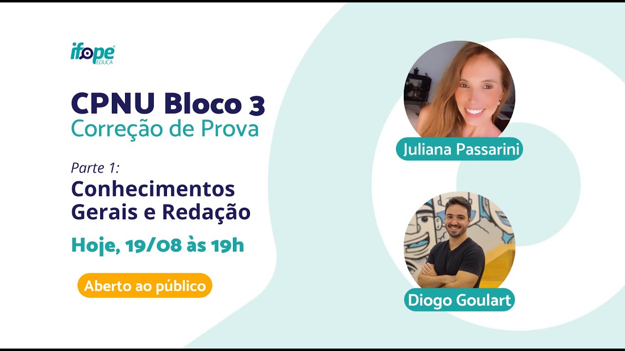 [CPNU Bloco 3] Correção de Prova  - Parte 1: Conhecimentos Gerais e Redação