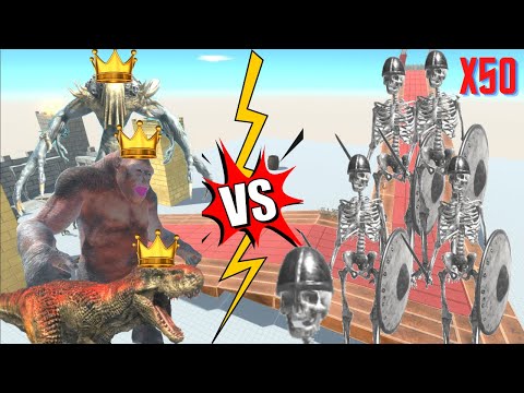 ALL KING BOSSES PROTECT CASTLE FROM THE SKELETON ARMY - ARBS