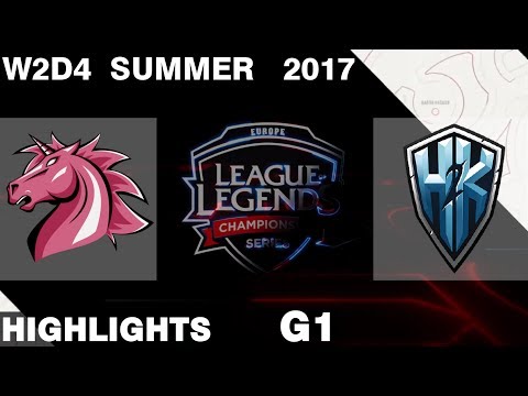 UOL vs H2K | Game 1 | HIGHLIGHTS | EU LCS SUMMER 2017 | Unicorns of Love vs H2K Gaming