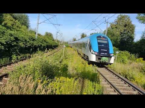 Odjazd Elfa Kolei Śląskich 27WEb ze stacji Ruda Śląska