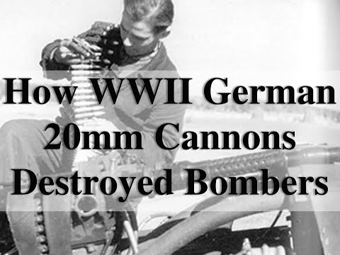 The devastating effect WWII German 20mm Auto Cannons had on US Bombers