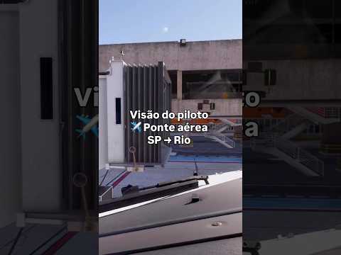 Visão do Piloto | Ponte Aérea São Paulo → Rio em 45 minutos (B737 Gol)