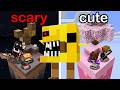 Scary VS Cute on 1 Minecraft Chunk