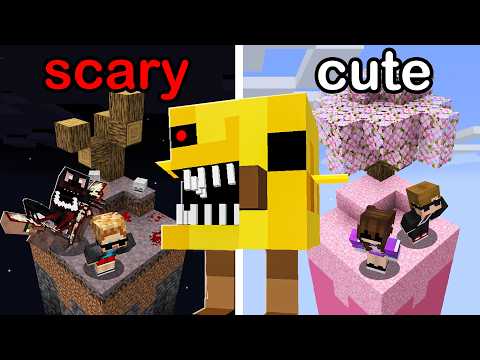 Scary VS Cute on 1 Minecraft Chunk