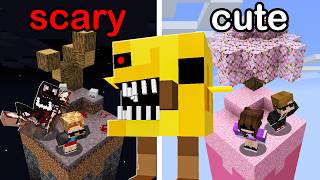 Scary VS Cute on 1 Minecraft Chunk