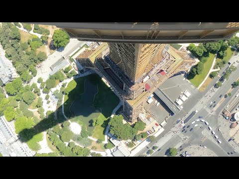 Eiffel Tower Top Floor Elevator Ride Paris 4K