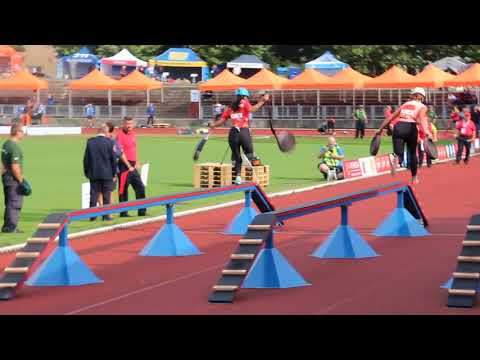 MČR PS 2018 Liberec | 100 m s překážkami: Dagmar GRAUOVÁ (SDH Slatiny) - 1. pokus