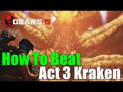 Gears 5 How To Beat Kraken SOLO Act 3 Walkthrough Boss Fight Gameplay HD 1080p 60fps