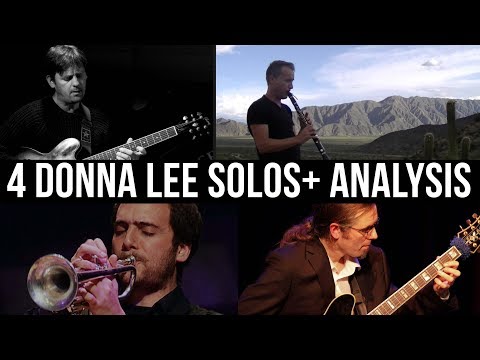 4 Donna Lee Solos + analysis