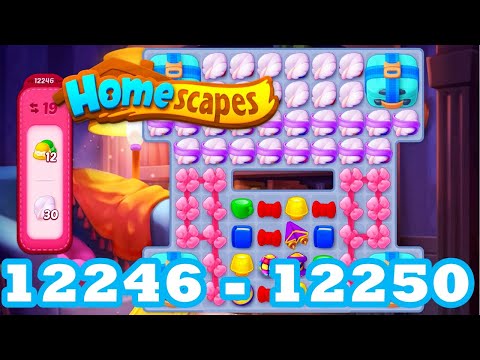 Homescapes Level 12246 - 12250 HD 3 - match puzzle Gameplay | android | IOS | 12247 | 12248 | 12249