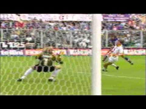 Serie A 1999-2000, day 32 Fiorentina - Lecce 3-0 (Tarozzi, Chiesa, Batistuta)