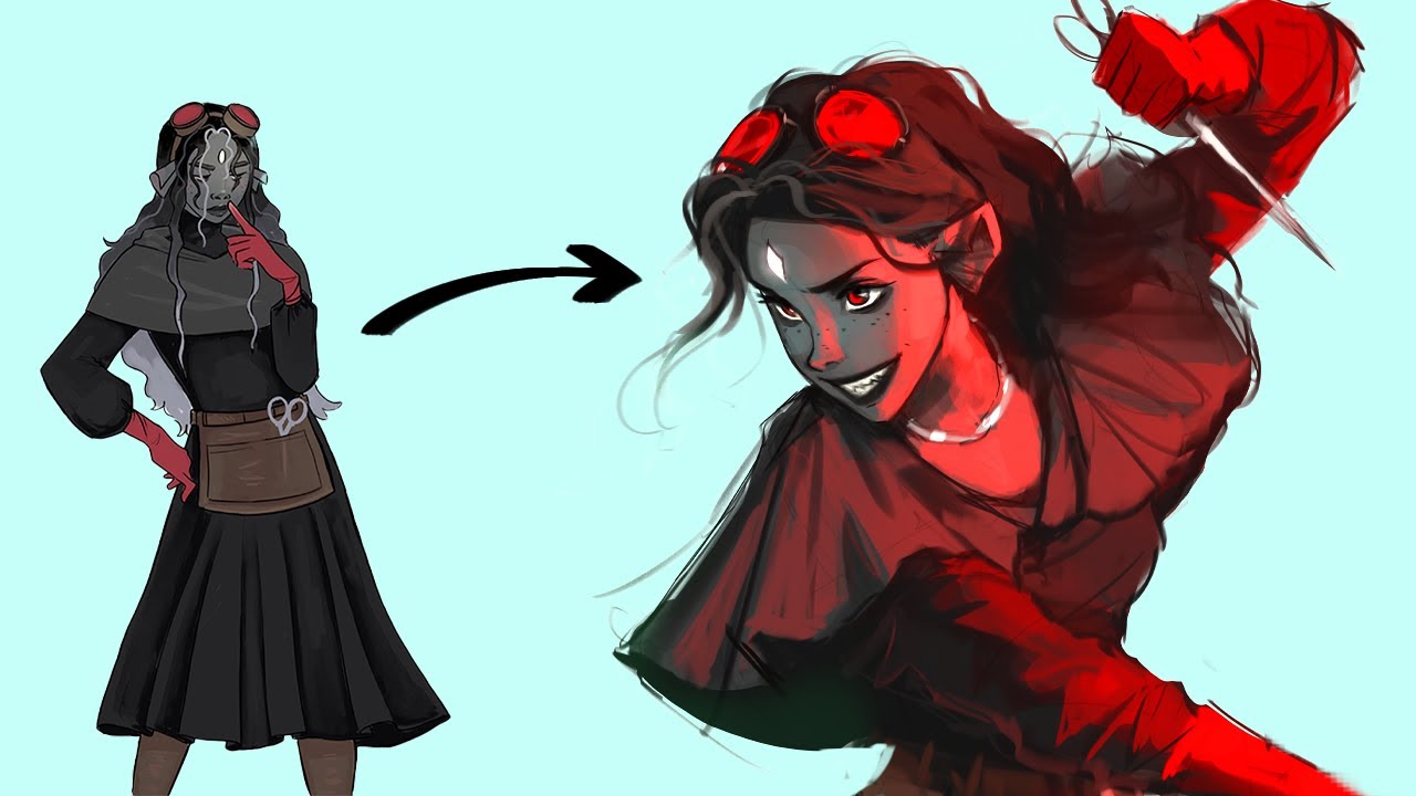 DRAWING YOUR HERO OC's AS VILLAINS 👹 6