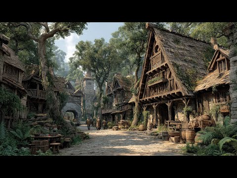 Beautiful Medieval Music and Celtic Fantasy Music - Medieval folk Music, Medieval Village