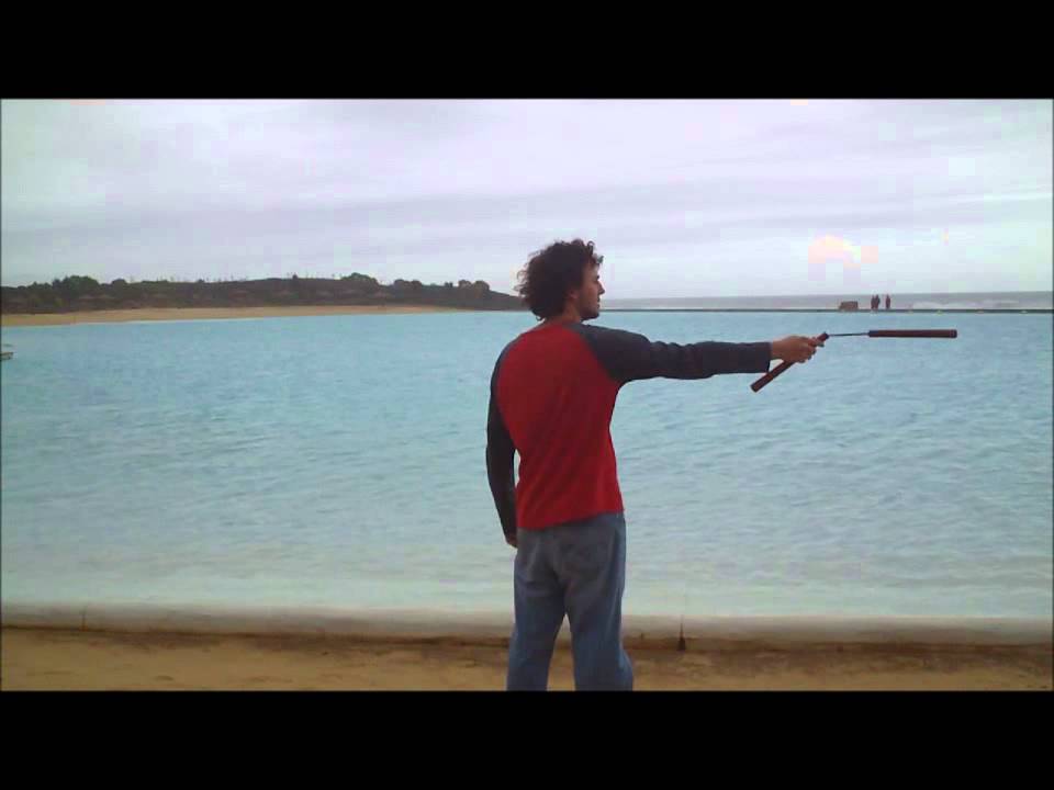 Front grip far spin horizontal figure 8