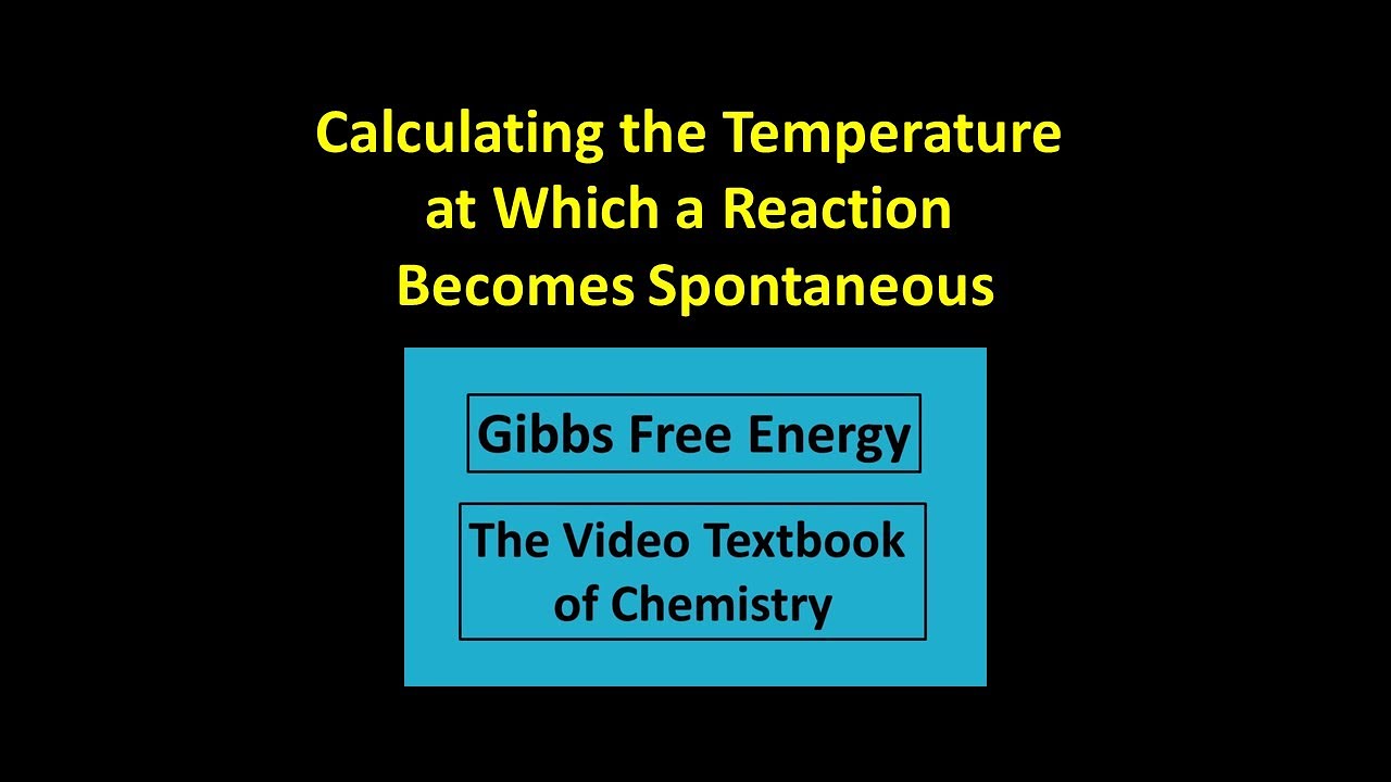 Calculating the Temperature at Which a Reaction Becomes Spontaneous