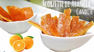 SCORZETTE DI ARANCIA CANDITE  🍊metodo veloce