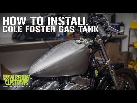 How To Install: Lowbrow Customs - Cole Foster Gas Tank for 2007 & up Harley-Davidson Sportsters