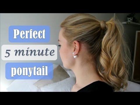 Vlog 6: Perfect 5 minute ponytail
