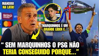 🚨NOSSA! OLHA A FORTE DECLARAÇÃO DE LUIS HENRIQUE E JOGADORES SOBRE MARQUINHOS NA CHAMPIONS!